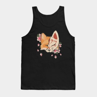 Kitsune Masked Fox Sakura Tank Top